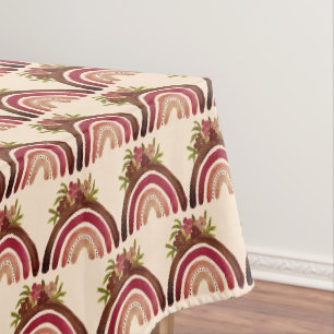 Rainbow Floral Baby Shower Gender Neutral Girl Tischdecke