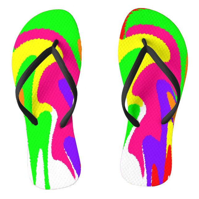‚Rainbow Floral‘ Flip Flops (Fußbett)
