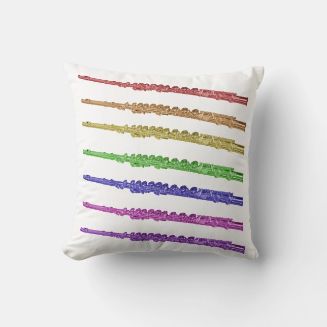 Rainbow Flutes Kissen (Vorderseite)