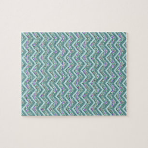 Rainbow Foil ZigZag Muster