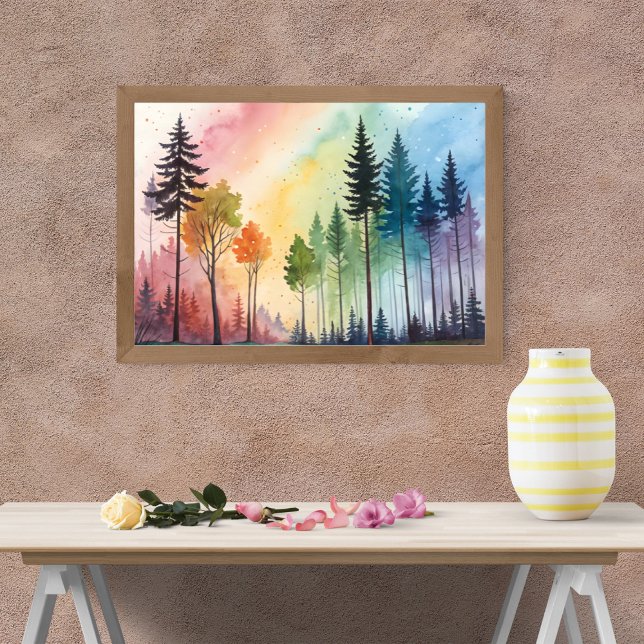 Rainbow Forest Canopy Poster (Von Creator hochgeladen)