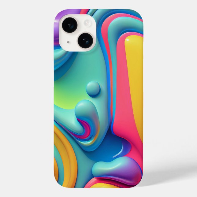 Rainbow-Formen aus Kunststoffen Case-Mate iPhone 14 Hülle (Rückseite)