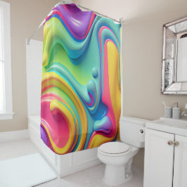 Rainbow-Formen aus Kunststoffen Duschvorhang