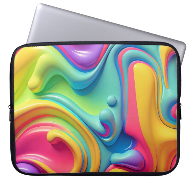 Rainbow-Formen aus Kunststoffen Laptopschutzhülle (Vorderseite)