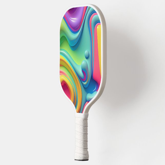 Rainbow-Formen aus Kunststoffen Pickleball Schläger (Links)