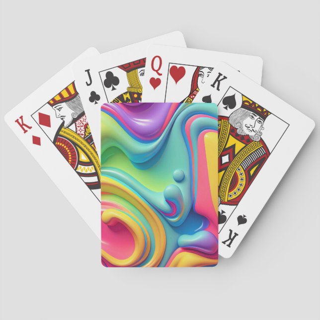 Rainbow-Formen aus Kunststoffen Spielkarten (Rückseite)