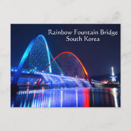 Rainbow Fountain Bridge Südkorea Postkarte