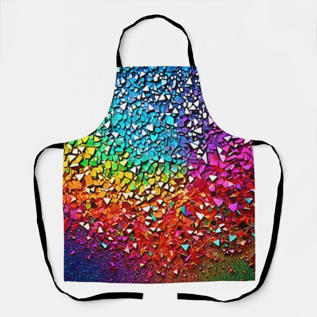 Rainbow Fragment Mosaik Schürze (Vorderseite)