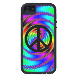 Rainbow Fraktal und Black Peace Symbol title_seo2