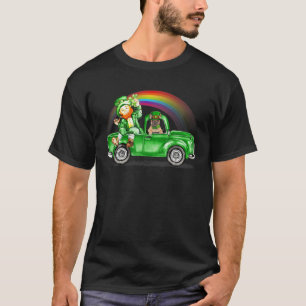 Rainbow French Bulldog Leprechauns T-Shirt