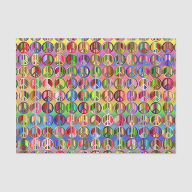 Rainbow-Friedensstift Seidenpapier (Vorderseite)