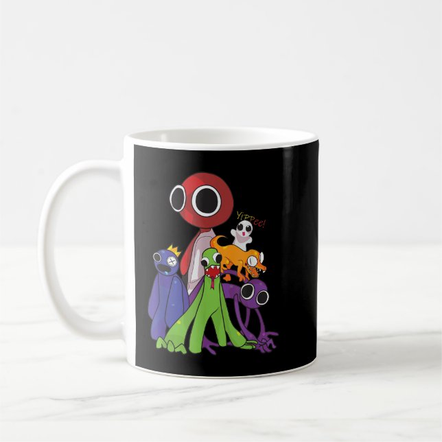 Rainbow Friends Blue Red Orange Green Kaffeetasse (Links)
