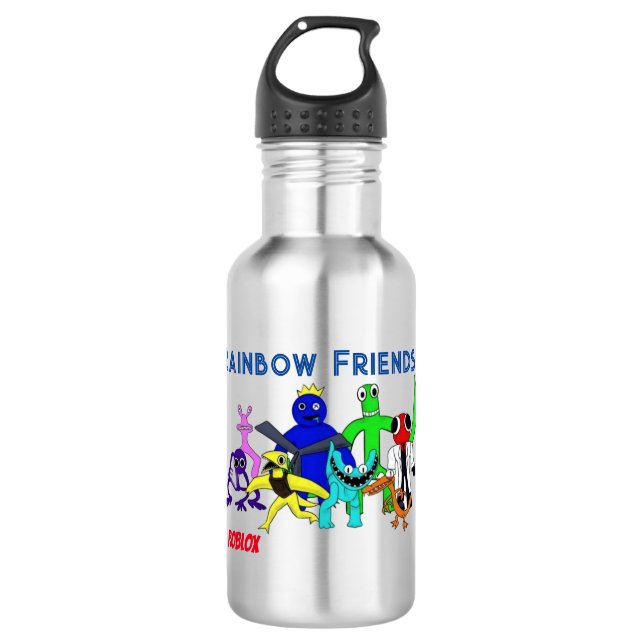 Rainbow Friends  Edelstahlflasche (Vorderseite)
