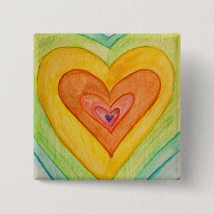 Rainbow Frienship Hearts Art Lapel Pins oder Butto Button