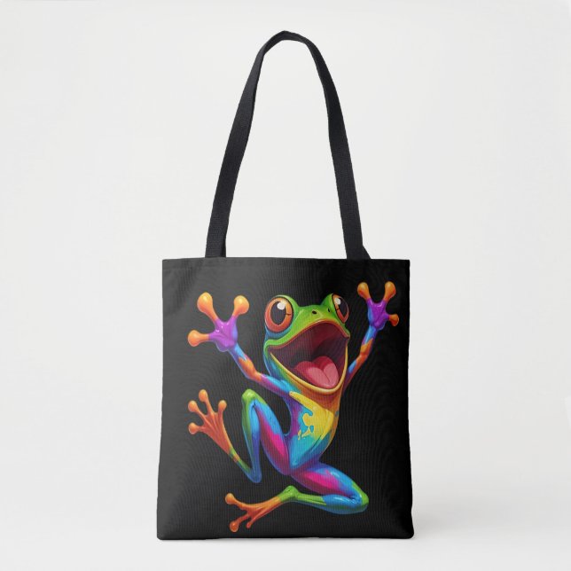Rainbow Frog  Tasche (Vorderseite)