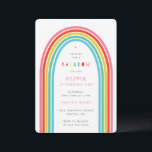 Rainbow Fun Kids Geburtstagsparty - Helle Einladun Einladung<br><div class="desc">Eine Geburtstagsfeier für Kinder zum Thema Rainbow.</div>