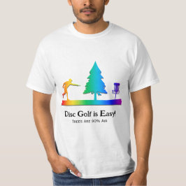 Rainbow Funny Disk Golf Putting Tree Hindernis T-Shirt