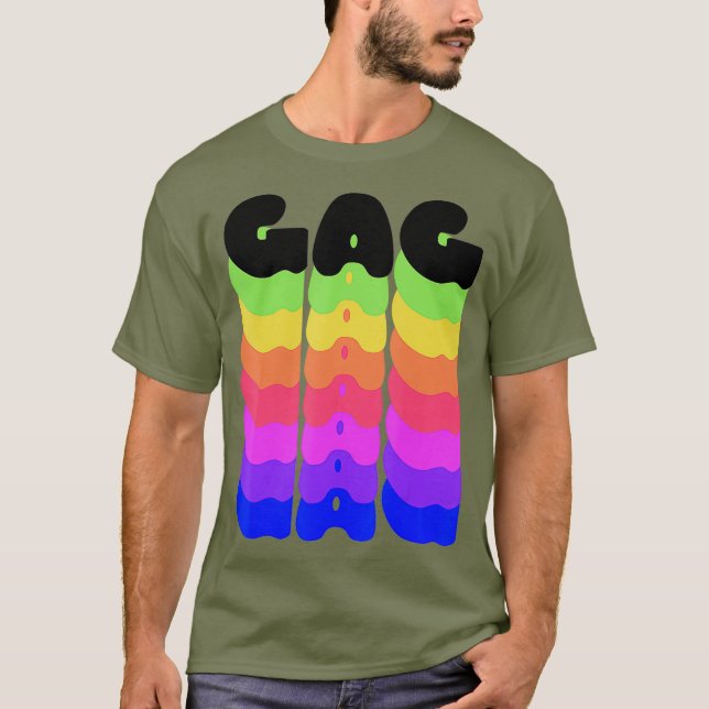 Rainbow Gag Pride Yasss Drag Werk Gay Meme LGBT T-Shirt (Vorderseite)