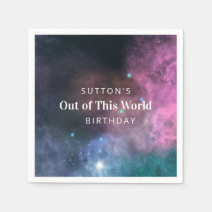 Rainbow Galaxy Birthday Serviette