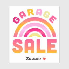 Rainbow Garage Sale Aufkleber