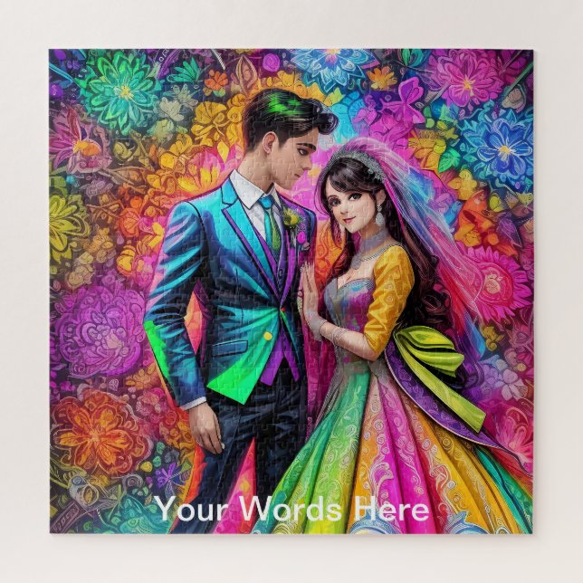 Rainbow Garden Neon Psychedelic (Vertikal)