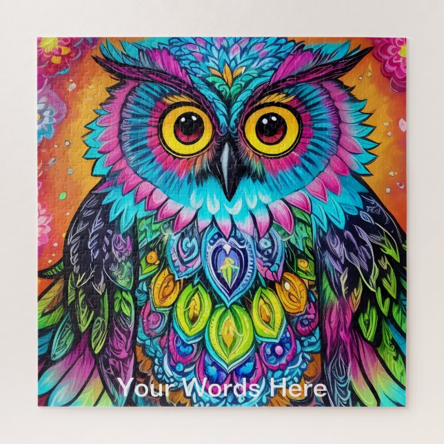 Rainbow Garden Neon Psychedelic Nature (Vertikal)