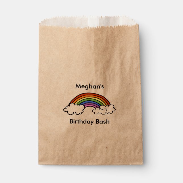 Rainbow Gastgeschenk Bag Geschenktütchen (Vorderseite)
