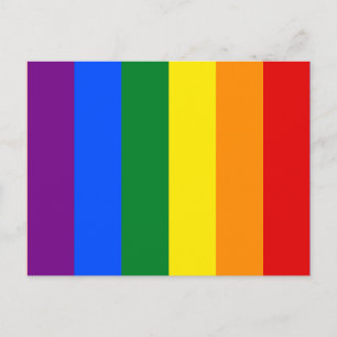 Rainbow Gay Lesbian Trans Quee LGBTQ-Feldebene Postkarte