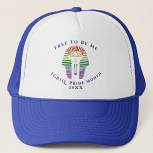 Rainbow Gay LGBTQ Monat frei zu sein Truckerkappe