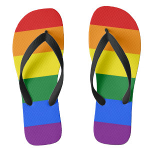 Rainbow Gay Pride Flag Flip Flops