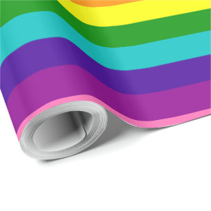 Rainbow Gay Pride LGBT Original 8 Streifen Flag Geschenkpapier