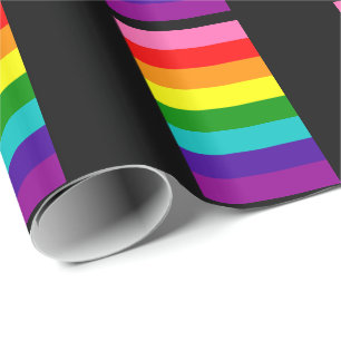 Rainbow Gay Pride LGBT Original 8 Streifen Flag Geschenkpapier