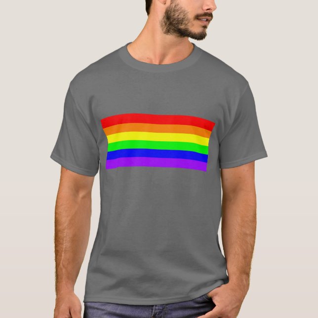 Rainbow Gay Pride T-Shirt (Vorderseite)