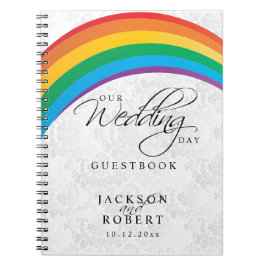 Rainbow Gay - Unser Hochzeitstag - Gästebuch Notizblock