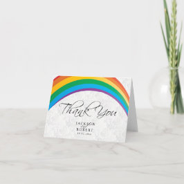 Rainbow Gay - Vielen Dank Dankeskarte