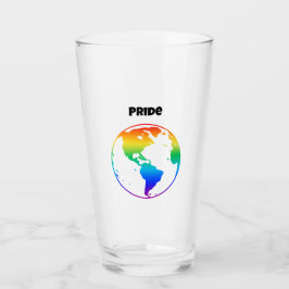 Rainbow-gefärbte Erde Glas