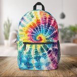 Rainbow-Gefärbte Krawatte Bedruckter Rucksack<br><div class="desc">Farbenfrohe Rucksack-Gefärbte Krawatte</div>