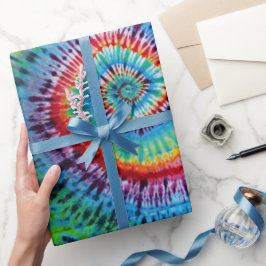 Rainbow Gefärbte Krawatte Geschenkpapier