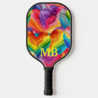 Rainbow Gefärbte Krawatte Hearts Monogramm