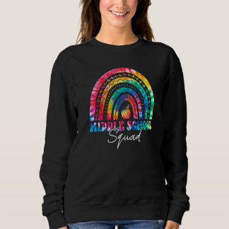 Rainbow Gefärbte Krawatte Lehrer Studen Sweatshirt