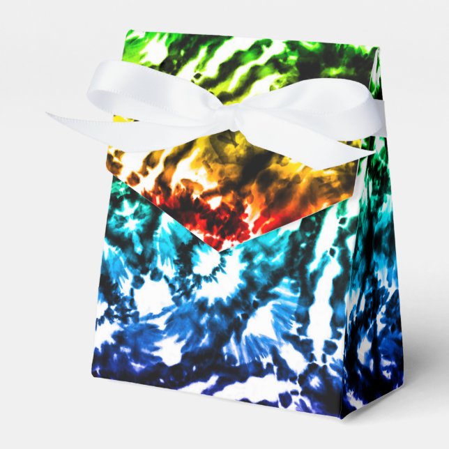 Rainbow Gefärbte Krawatte Mandala Starparty Geschenkschachtel (Vorderseite)