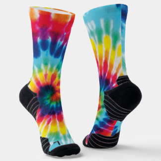 Rainbow-Gefärbte Krawatte Socken