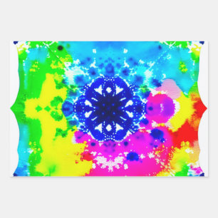 Rainbow Gefärbte Krawatte Wrapping Paper Geschenkpapier Set