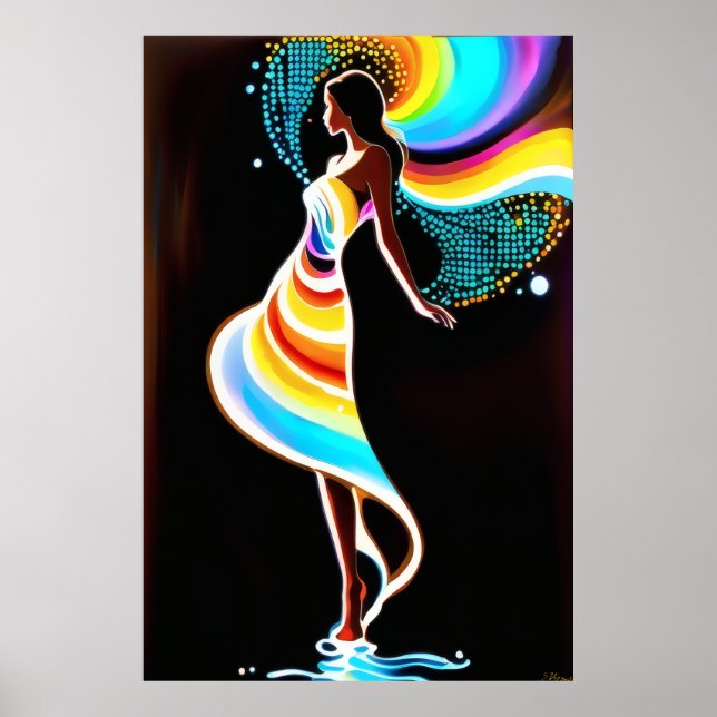 Rainbow-Gelassenheit Poster (Vorne)