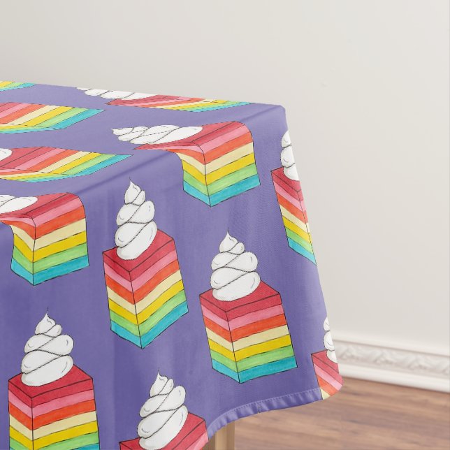 Rainbow Gelatine Salad Dessert Tischdecke (Beispiel)