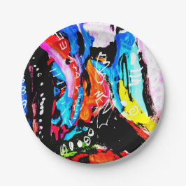 Rainbow gemischt pappteller