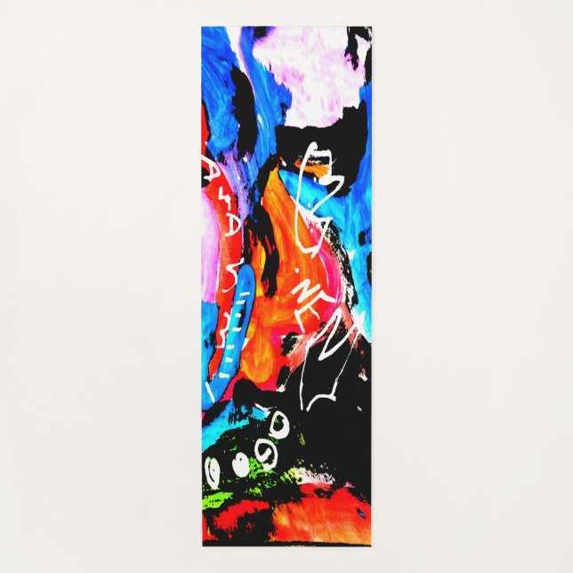 Rainbow gemischt yogamatte (Vorderseite)