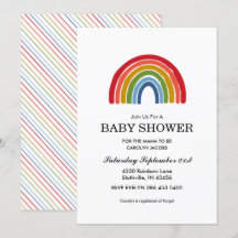 Rainbow Gender Neutral Baby Shower