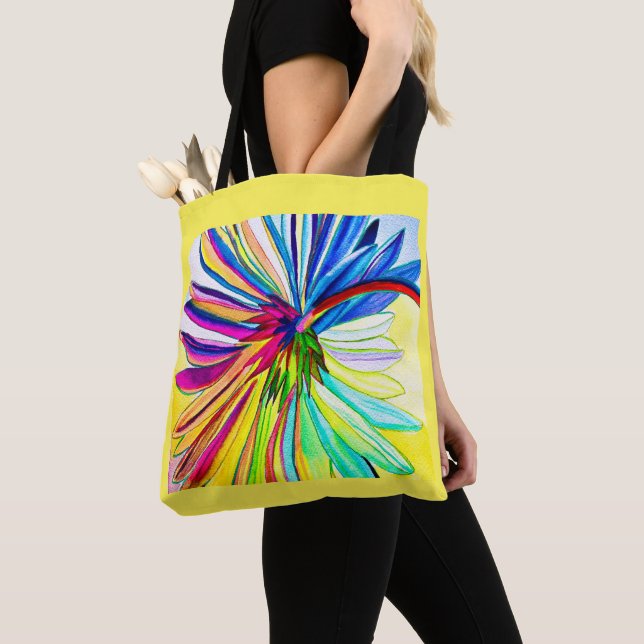 Rainbow gerbera farbenfrohe Blume Tasche (Von Nahem)
