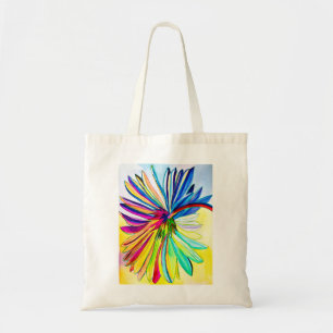 Rainbow gerbera farbenfrohe Blume Tragetasche